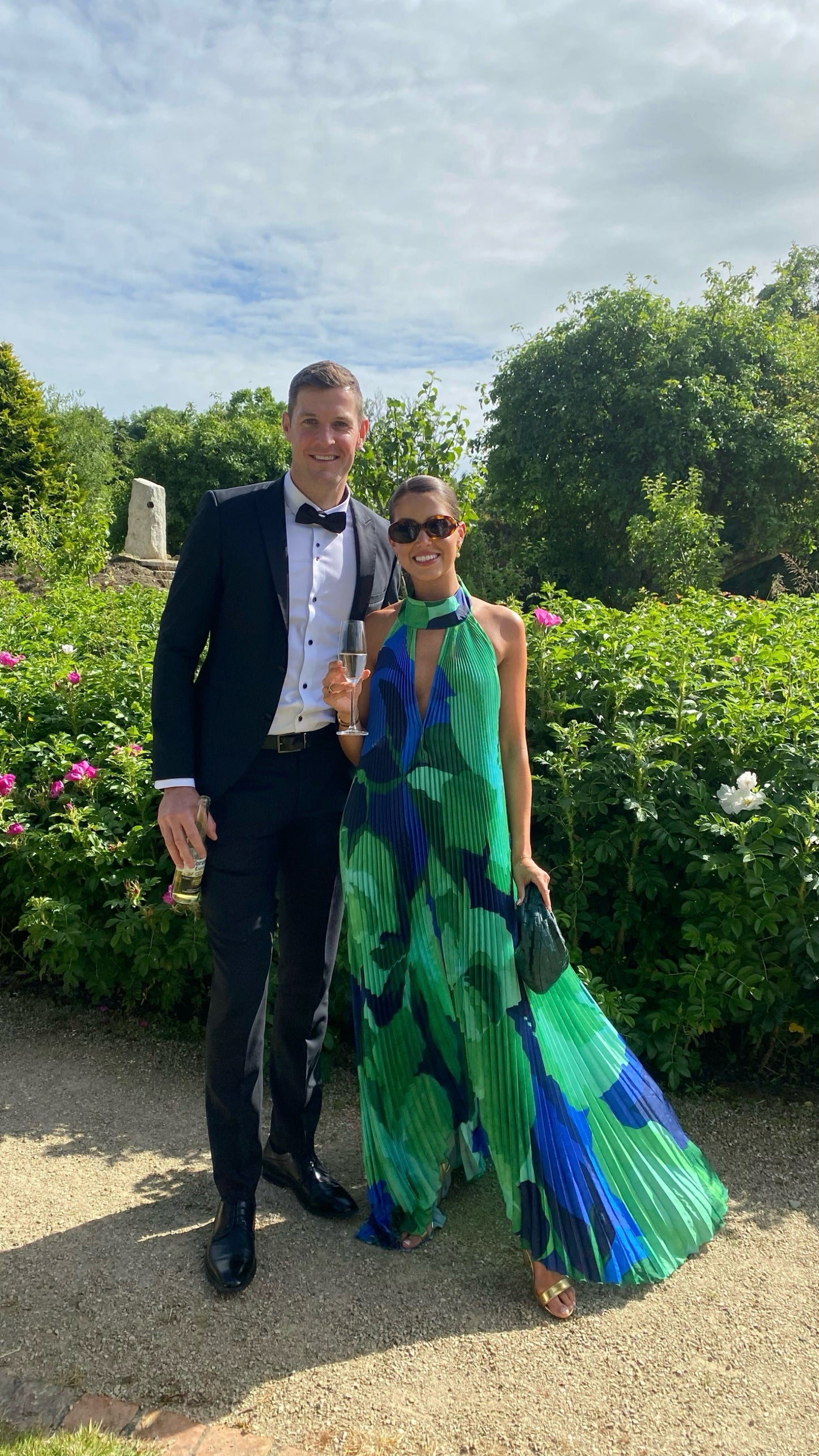 L'idee Opera Gown in Capri Green