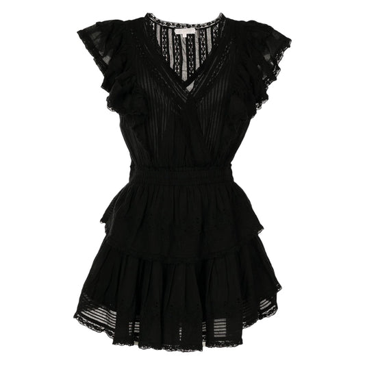 LoveShackFancy Gwen Ruffled Mini Dress