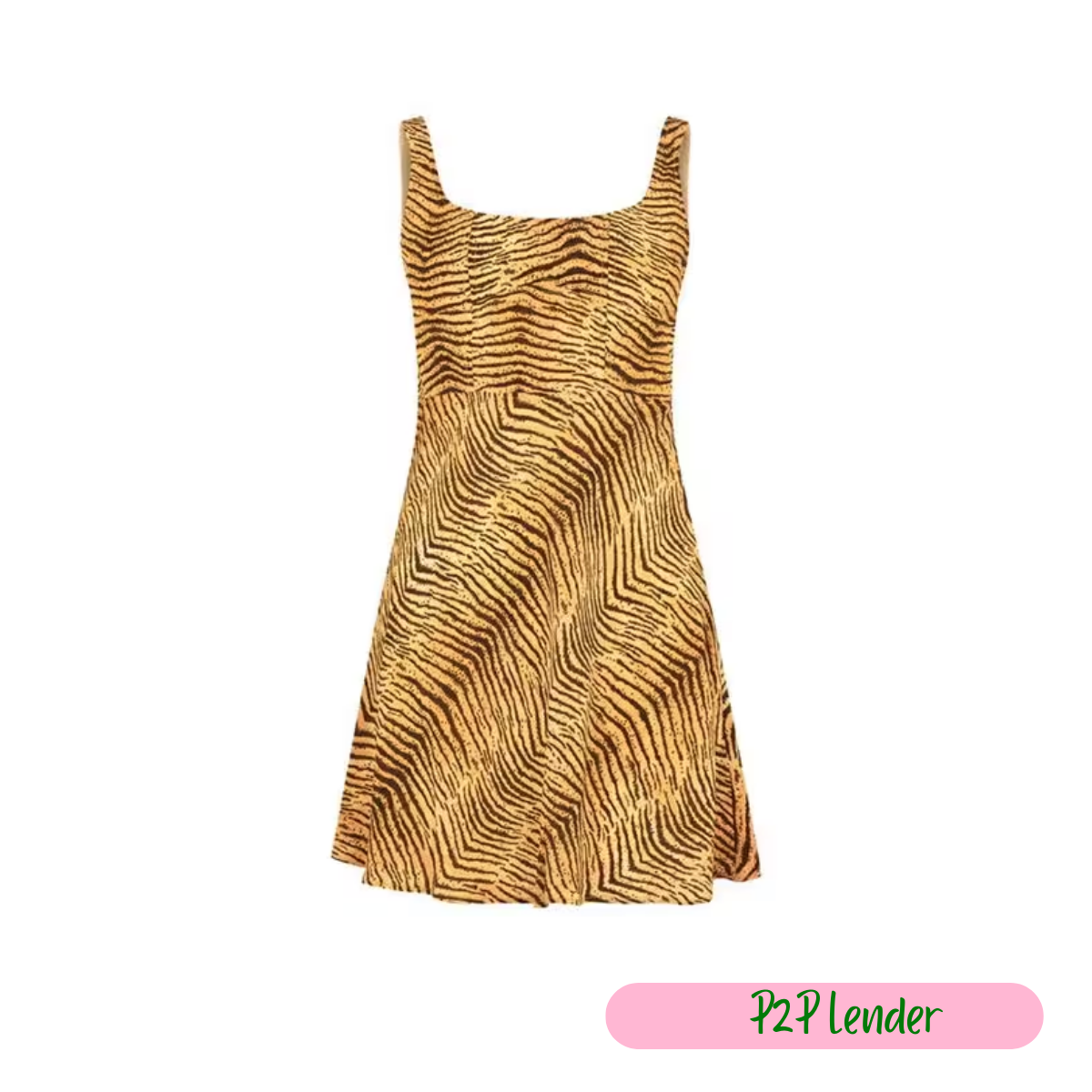 Ronan tiger print silk crepe mini dress