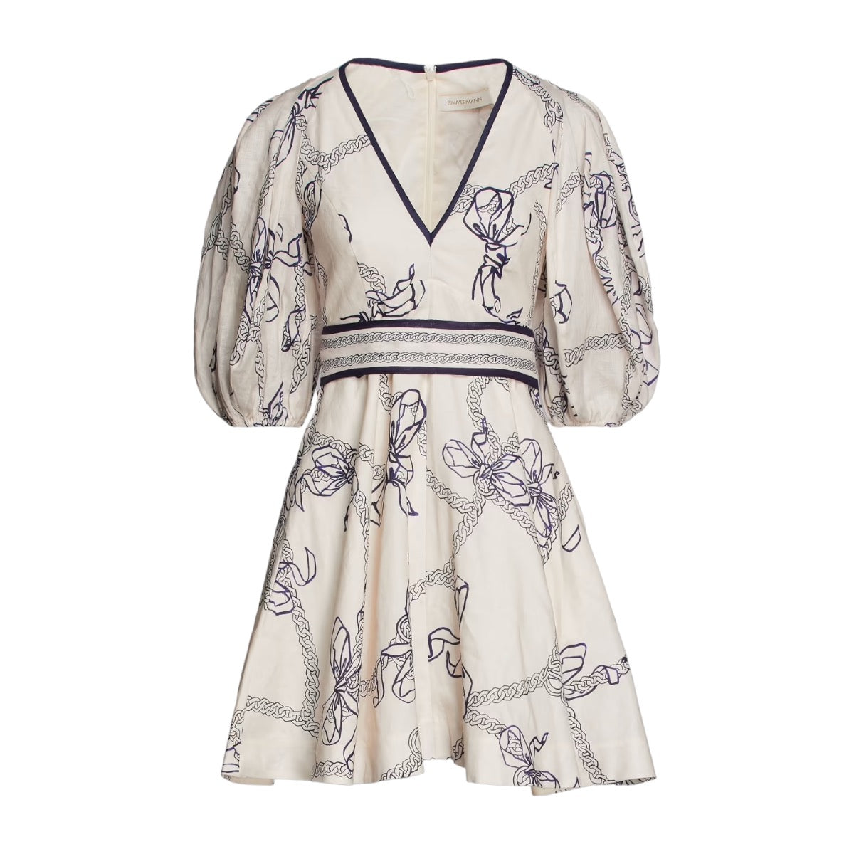 ZIMMERMANN Printed Linen Dress