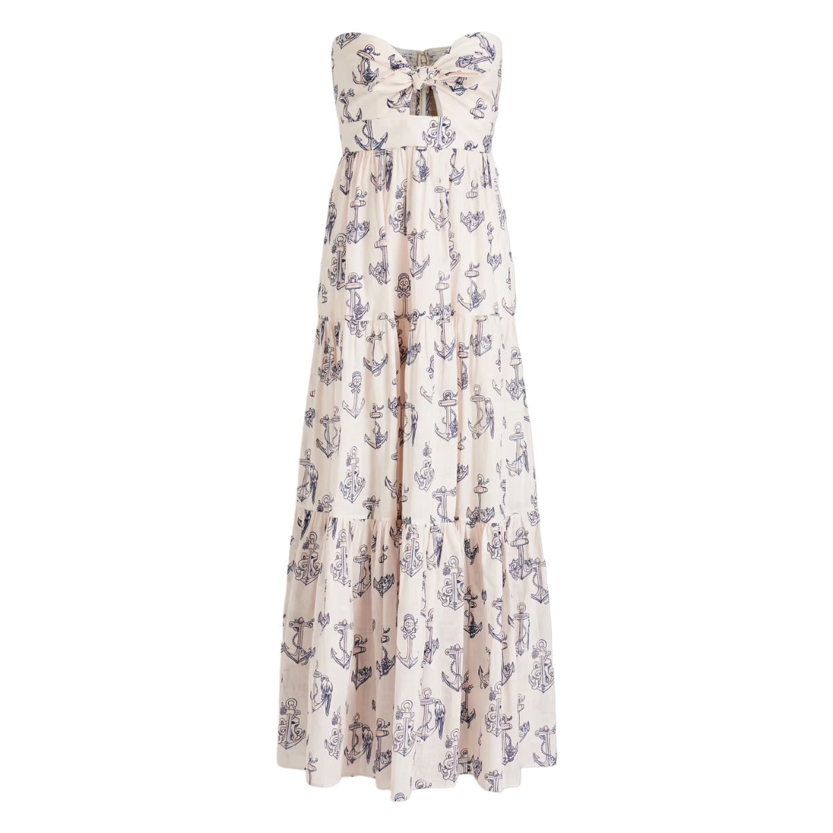 Zimmermann Moonshine Strapless Printed Cotton Gauze Maxi Dress